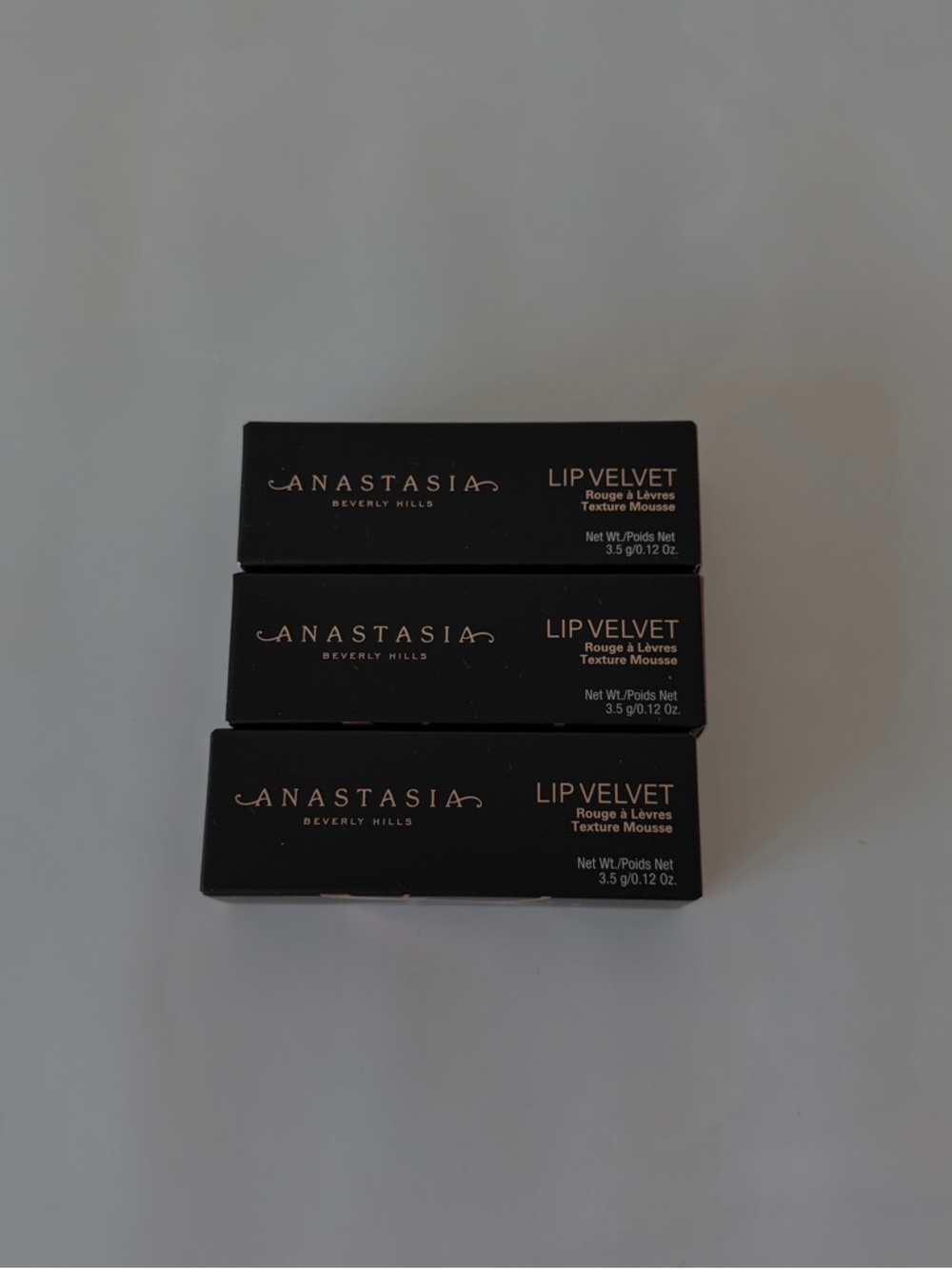 Anastasia Beverly Hills Lip Velvet Liquid Lipstick - set of 3